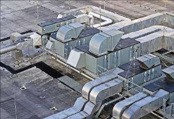 Rooftop centralized HVAC ducting